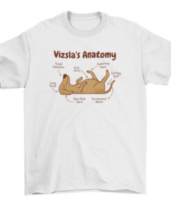 Funny Vizsla Dog Anatomy Animal T-Shirt