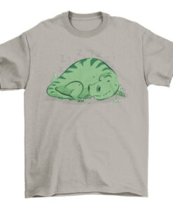 Dinosaur Animal Sleep Tee - Comfy & Cute Cotton Shirt for Men & Women T-Shirt