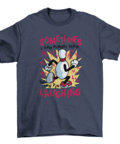 Running Pin Bowling Game Tee - Fun Sports Shirt T-Shirt