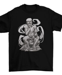 Artistic Thinking Man Statue T-Shirt - Unique Fashion and Traditional Art Design T-Shirt