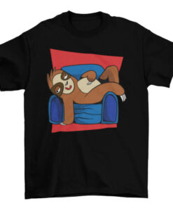 Funny Sloth Sit and Sleep Wildlife T-Shirt for Couch Lovers T-Shirt