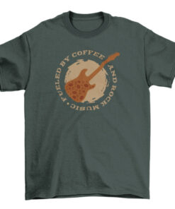 Coffee Beans and Guitar Music Tee-Shirt T-Shirt
