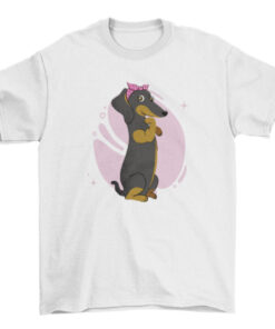 Cute Dachshund Dog T-Shirt Design for Dog Lovers T-Shirt
