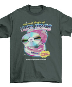 Vintage Laser Discs Tee - 90s Nostalgia Shirt for Men and Women T-Shirt