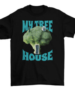 Broccoli Tree House Graphic Tee for Nature Lovers T-Shirt