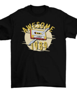 Retro Cassette and Pen Graphic Tee Shirt T-Shirt