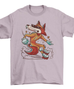 Wolf Roller Skates T-Shirt