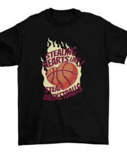 Valentine's Basketball T-Shirt Design for Men and Women T-Shirt