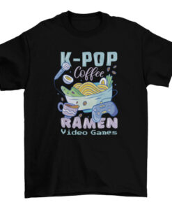 Ramen Bowl and Joystick Graphic Tee Shirt T-Shirt