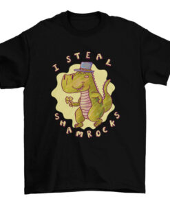 St Patrick's Day T-Rex Tee Shirt Design for Men and Women T-Shirt