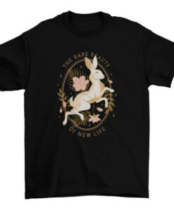 Floral Rabbit T-Shirt Design with a Touch of Magic T-Shirt