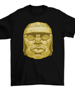 Olmec Head Sculpture Tee Shirt for Men and Women T-Shirt