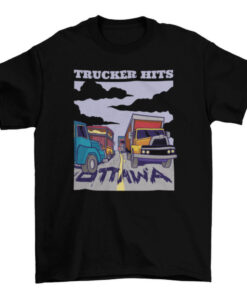 Trucks and Cars on Road Tee-Shirt for Men and Women T-Shirt