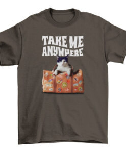 Cat Travel Suitcase Tee Shirt for Women and Men T-Shirt