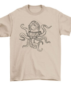 Scuba Diving Octopus Tee Shirt for Men and Women T-Shirt