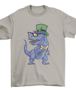 St Patrick's Day Dinosaur T-Shirt