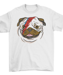 Lightning Bolt Dog Face Tee Shirt for Pet Lovers T-Shirt