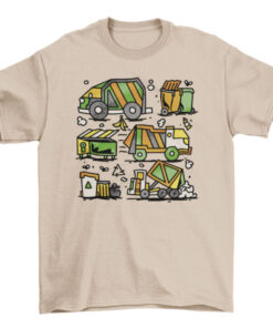 Garbage Trucks and Trash T-Shirt for Men and Women T-Shirt