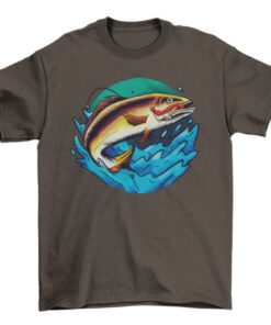 Animal T-Shirt Featuring Fish Eating Worms T-Shirt