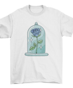 Rose in Crystal Vase Floral Tee Shirt Design T-Shirt