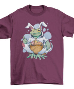 Easter Bunny Frog T-Shirt - Fun Animal Graphic Tee T-Shirt
