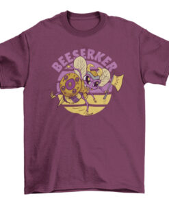 Viking Bee Animal Cartoon Tee Shirt for Men and Women T-Shirt