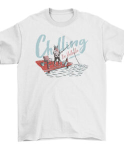 Funny Viking Fishing T-Shirt - Great Gift Idea for Anglers and Norse Mythology Fans T-Shirt