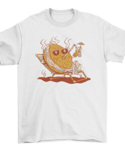 Beach Hamburger Graphic Tee Shirt for Men and Women T-Shirt