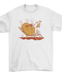 Beach Burger Character Tee for Men and Women T-Shirt
