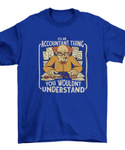 Funny Accountant Working Cartoon Tee for Men and Women T-Shirt
