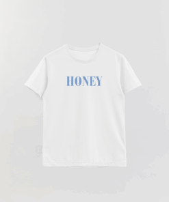 Wcv Honey Printed Basic T-Shirt