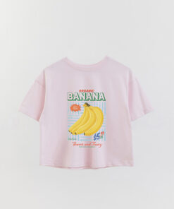 Frsp Organic Banana 2 Printed Crop T-Shirt