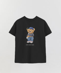 Unisex Teddy Girl With Style Printed Overshirt T-Shirt