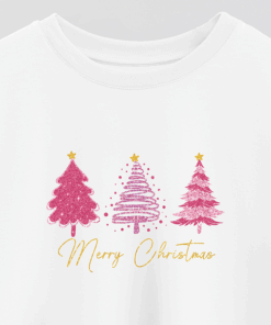 Gltr Xmas Trees Printed Crop T-Shirt