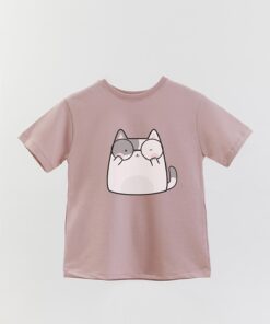 Basic Girl Cat Glasses T-Shirt