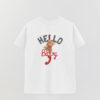 Unisex Teddy Hello Baby Printed Overshirt T-Shirt