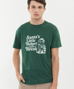 Oversize Printed T-Shirt Sarcastic Xmas Needs A Break