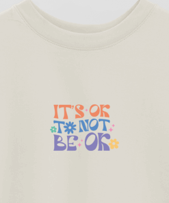 Printed Oversize T-Shirt Lv4B It'S Ok To Not Be Ok