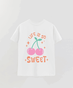 Lv4B Life Is So Sweet Printed Overshirt T-Shirt