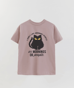 Printed Overshirt T-Shirt Lv5 I Don'T Like Morning People