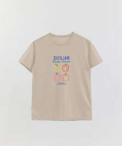 Sicilian Garden Hd Printed Basic T-Shirt