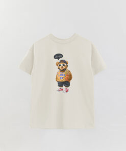 Unisex Printed Oversized T-Shirt Teddy Basketball Player