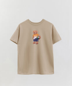 Unisex Bear Beach Printed Overshirt T-Shirt