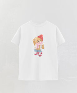 Unisex Teddy Beanie Printed Overshirt T-Shirt