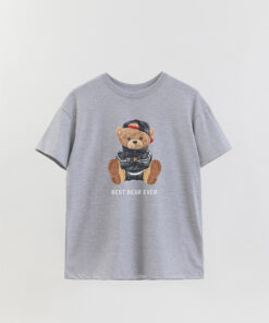 Unisex Teddy Best Bear Ever Printed Overshirt T-Shirt