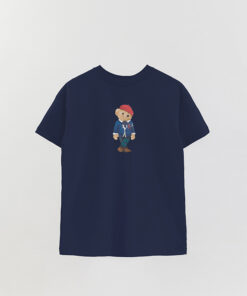 Unisex Bear French Printed Overshirt T-Shirt