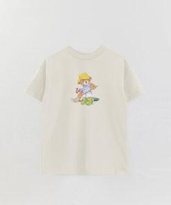 Unisex Bear Gardener Printed Overshirt T-Shirt