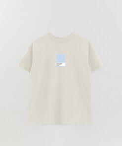 Pantone Ice Water Printed Oversized T-Shirt
