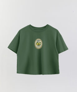 Lmn Lime Crush Printed Crop T-Shirt