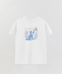 Cat Moon Cat Printed T-Shirt